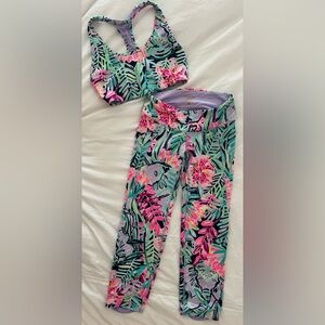 Lilly Pulitzer Luxletic Jayden Sports Bra and 21” Anika Cropped Leggings